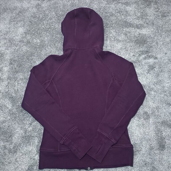 Lululemon Scuba Hoodie Women’s Size 8 Burgundy Full Zip - Picture 5 of 8